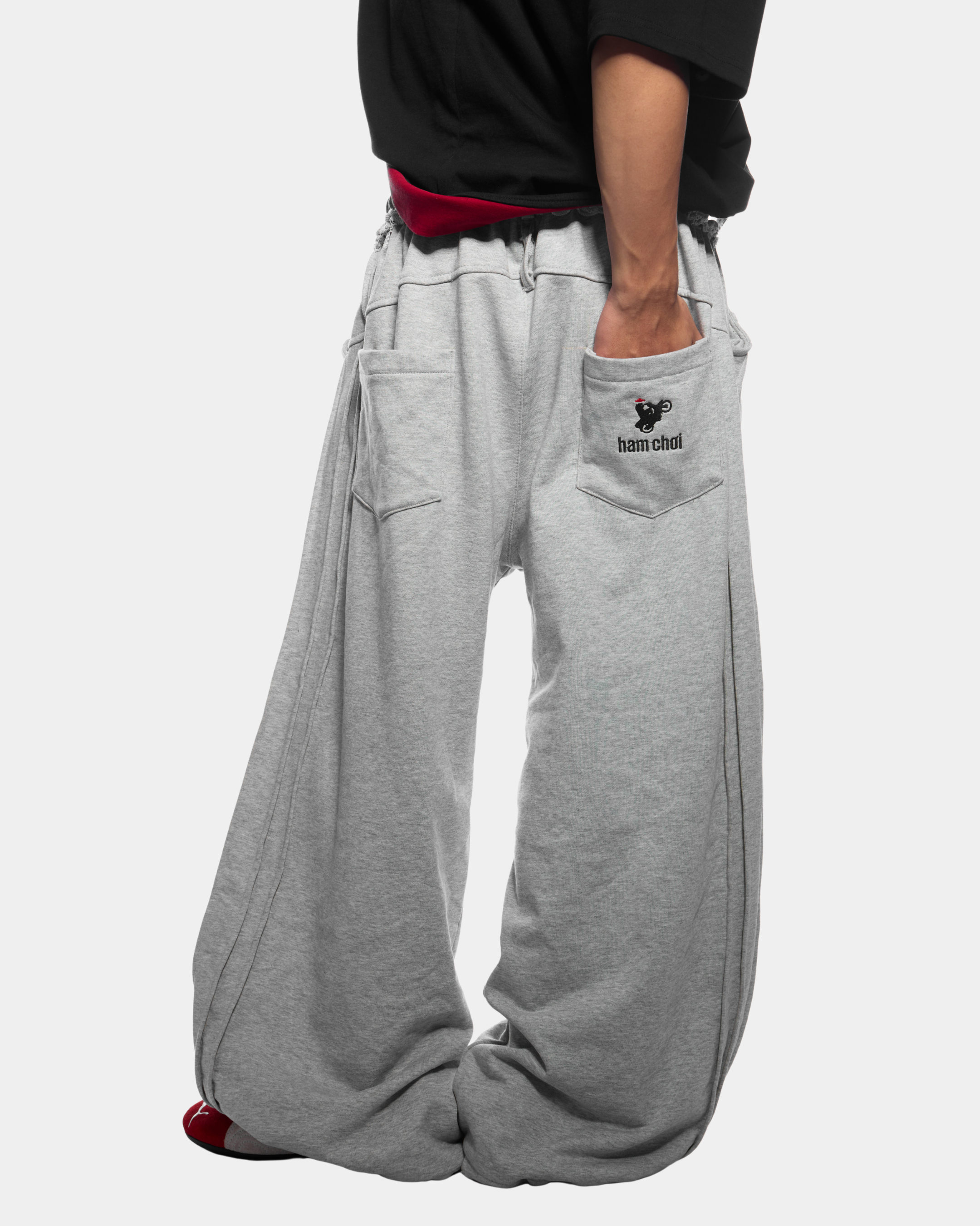 Straight Loose Sweats - Gray