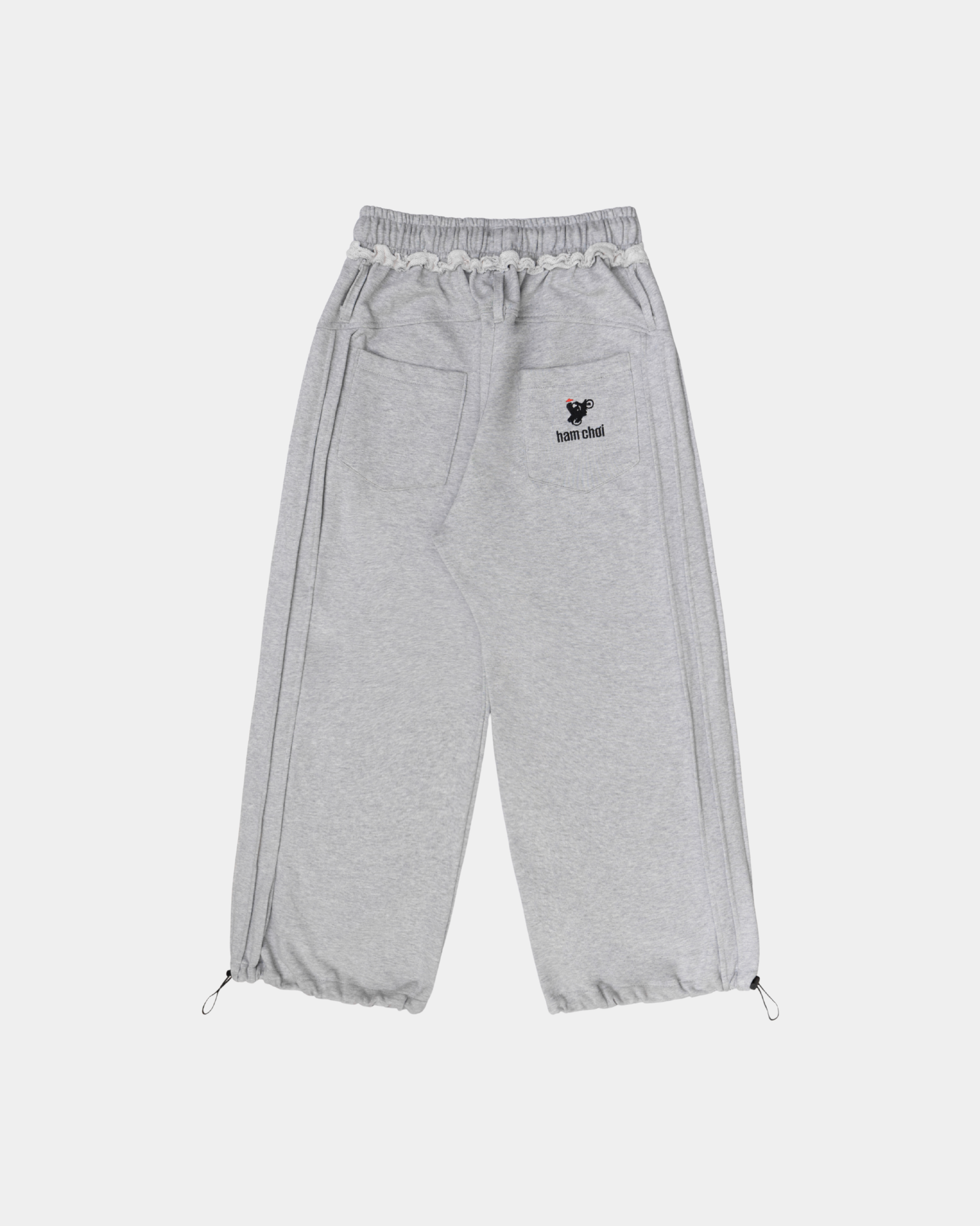Straight Loose Sweats - Gray