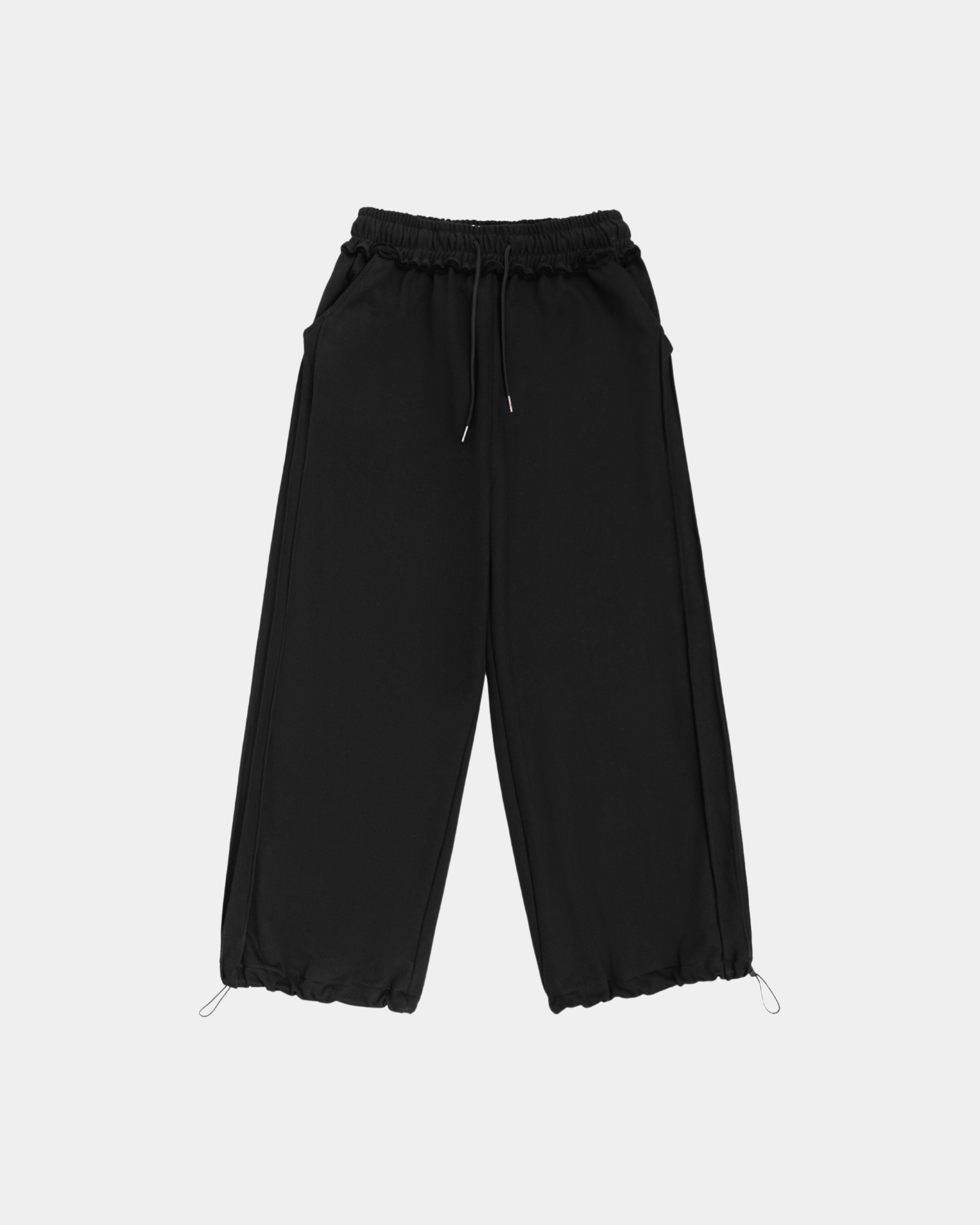 Straight Loose Sweats - Black